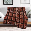 Chocolate Throw Blanket - Soft Flannel Chocolate Blankets for Girls
