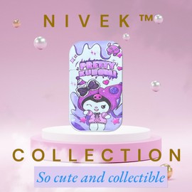 NIVEK Kulomi Lighter Kitty KT Torch Lighter Pink Flame Pocket Refillable Kawaii Cute Windproof Flame (Cat, Rabbit, Melody, Duffy) (A28-Pretty)