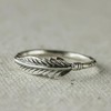 Retro Vintage Oxidized Leaf Braided Twisted Wrap Thumb Ring，Vintage vintage