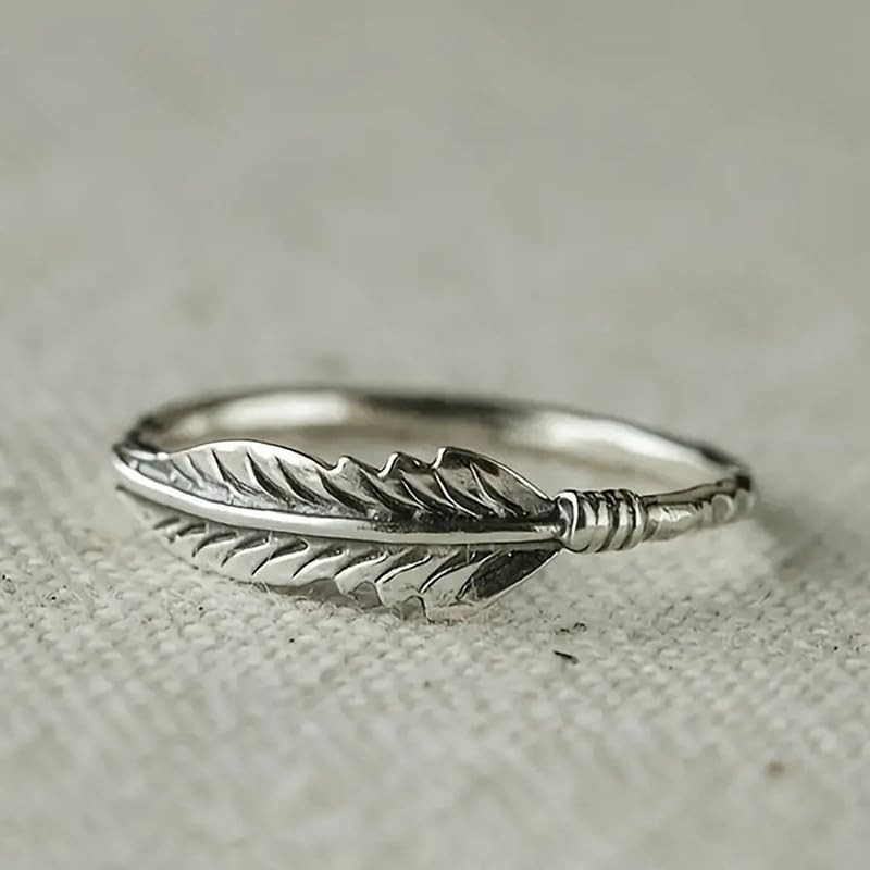 Retro Vintage Oxidized Leaf Braided Twisted Wrap Thumb Ring，Vintage vintage