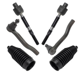 TRQ Front Steering Kit Steering Rack & Pinion Bellow Tie Rod Compatible with 2015-2020 Acura TLX 2013-2017 Honda Accord