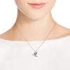 AeraVida Amazing Hummingbird in Flight .925 Sterling Silver Pendant Necklace