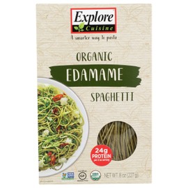Explore Cuisine Organic Edamame Spaghetti Pasta, Non GMO, 8 Ounces (Pack Of 6)