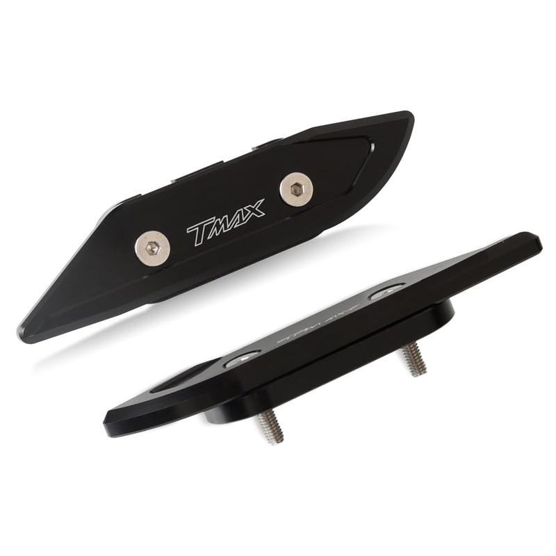 T MAX 530 CNC Side Mirrors with Hole Cover and