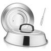 HaSteeL Cheese Melting Dome Set of 2, 12 Inch Round