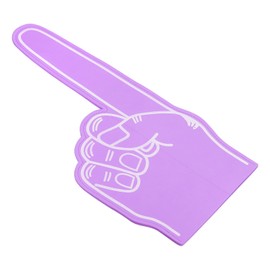 PATIKIL Giant Foam Finger 18 Inch, EVA Number 1 DIY Blank Foam Hand Cheerleading Vibrant Color for Celebration Pom Poms Sports Events Spirit Games Party, Purple
