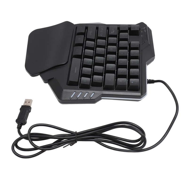One Handed Gaming Keyboard 35 Keys Portable Gaming Keypad Backlight