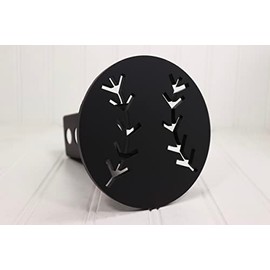 Custom Hitch Covers 12984-Matte Black Baseball Hitch Cover
