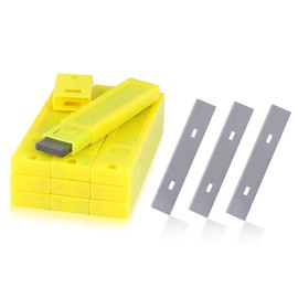 4-Inch Scraper Blades, Kattool 100PCS Replacement Scraper Blades Stainless Steel Razor Blade for Scraper Single Edge Razor Blades