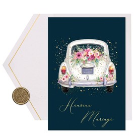 Joli Coon Card with Envelope and Wax Seal - Heureux Mariage