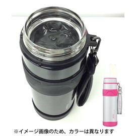 Peacock AMX-RS100 WP Stainless Steel Water Bottle, Sports Mug, White Pink, 3.8 gal (1.0 L)