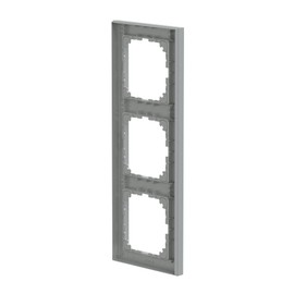 Merten System M Pure Frame, 3-Gang, Aluminium, MEG4030 Pi-3660