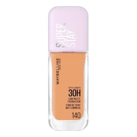 Maybelline Super Stay Lumi Matte Base de Maquillaje Líquida, Alta Cobertura con Acabado Mate Luminoso, Tecnología Lightwear 30H de Duración, Tono 140,