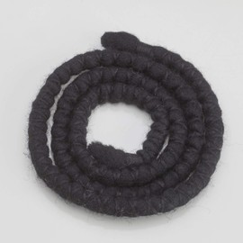DreadLab - Bendable Spiral Dread Ties (40cm, Black With Black Thread)