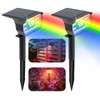 Sublume Solar Color Changing RGB Spot Lights Outdoor, 2 Pack