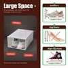 20 PCS Shoe Storage Boxes Stackable, Stackable Clear Plastic Shoe