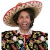 KarnevalsTeufel.de Sombrero Size 58 cm Colourful Mexican Mexican Hat Poncho