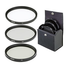 ProOptic 55mm Digital Essentials Filter Kit, with Ultra Violet (UV), Circular Polarizer and Neutral Density 2 (ND2) Filters, with Pouch