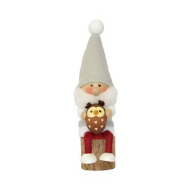 NORDIKA nisse Nordica Nisse Christmas Wooden Doll (Santa Holding Owls / NRD120610)