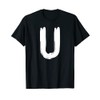 Creative Bold White Letter U - Design - Alphabet -