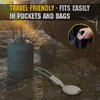 M-Tac Stainless Steel Folding Spork – Tactical Spoon Fork Combo