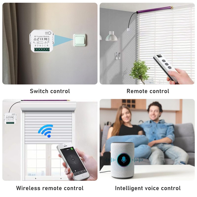 Wireless Roller Shutter Control Retrofit Set, Roller Shutter Motor Control,