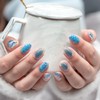Sun&Beam Nails Nail Tip, Short, Medium, Round, Oval, Blue, White,