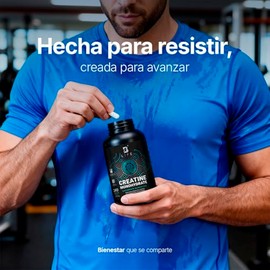 B Life Creatina Monohidratada Micronizada. 240 Cápsulas. Alta Pureza Sin Sabor. Mayor Absorción. Creatine Monohydrate