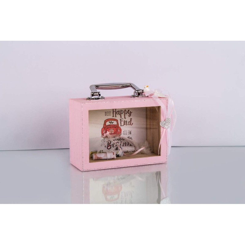 Rayher Hobby Rayher Hobby Rayher Holzkoffer + Sichtfenster, 18x8x13cm, mit
