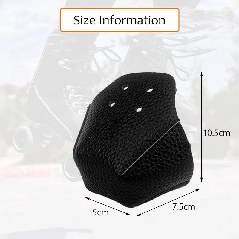 2 Pair Toe Guards Protectors PU Leather Roller Skate Protectors