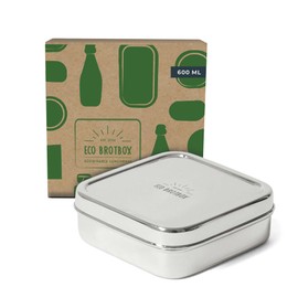 Classic Lunch Box, Children's Lunch Box, 500 ml, Lunch Box Made of Stainless Steel, BPA-Free, Dishwasher Safe