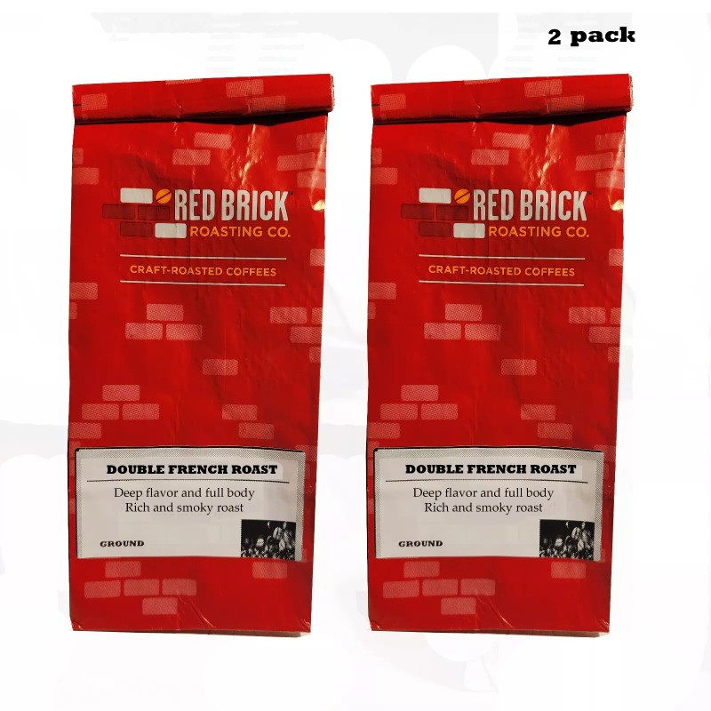 Red Brick Co Ground Double French Craft Roasted Coffee (Pack
