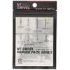 NT Swivels N.T.SWIVEL Tal-shaped Sarukan Black Hanger Pack 50 Pcs
