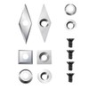 FHONK 12Pcs Tungsten Carbide Cutters Inserts Set, Lathe Tools for