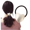 Herbeluemily Hair Rubber Hair Accessories, Antique Gold, Heart, Silver, Flat