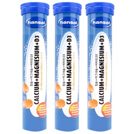 한잘 발포비타민 칼슘 플러스 마그네슘 플러스 비타민D3 90g 3개 Hanjal Effervescent Vitamin Calcium Plus Magnesium Plus Vitamin D3 90g 3 Pack