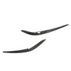 1Pair Headlight Eyelid Trim Protective Stylish Carbon Fiber Headlight Eyebrow
