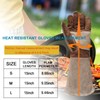 AOUCHI Cowhide BBQ Welding Gloves, Long Sleeve Fireproof and Heat