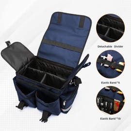 Be-Better Medical Bag Professional Empty First Responder Bag, 17" x 12" x 11", EMT Trauma First Aid Carrier for Paramedics and Emergency Medical Supplies Kit, Lightweight and Durable