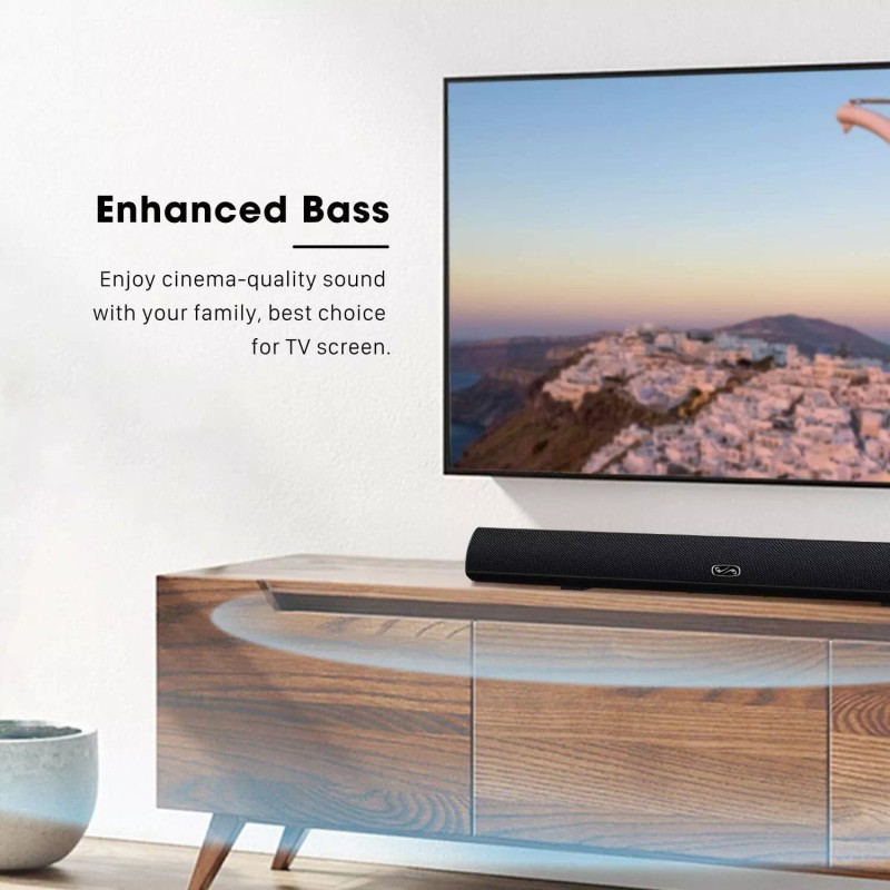 MEGACRA Soundbar, MEGACRA TV Sound Bar with Dual Bass Ports