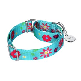 Dazzber Martingale Collar Dog Collar No Pull Pet Collar Heavy Duty Dog Martingale Collars Silky Soft with Unique Pattern for Medium and Large Dogs