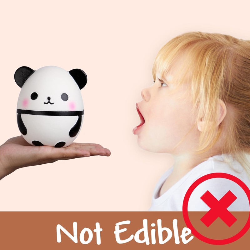 Anboor Squishies Panda Egg Mini Kawaii Slow Rising Squishies Squeeze