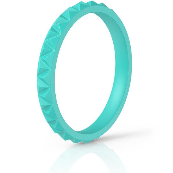 ThunderFit - Anillo de boda de silicona para mujer, anillo