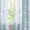 Treatmentex White Blue Curtains for Bedroom 72 inches Long Living