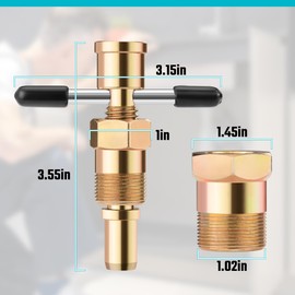 DURATECH Olive Remover Puller Tool, Compression Ring Removal Tool, for NPT 1/2 ” and 3/4 ”, Without Damage, Corrosion Resistance, Remove Nut and Ferrule of Pipe in Kitchen, Sinks, and Bathtubs