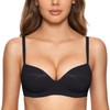 DOBREVA Women's Push Up Bra No Underwire Comfortable Wireless Bras
