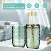 Didiseaon Travel Toothbrush Case with Cover, Portable Toothbrush Holder Cup