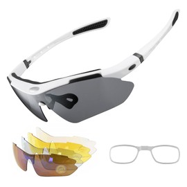 ROCKBROS Polarized Sunglasses Men Women Cycling/Pickball/MTB Glasses UV Protection, Suitable for Myopia Glasses