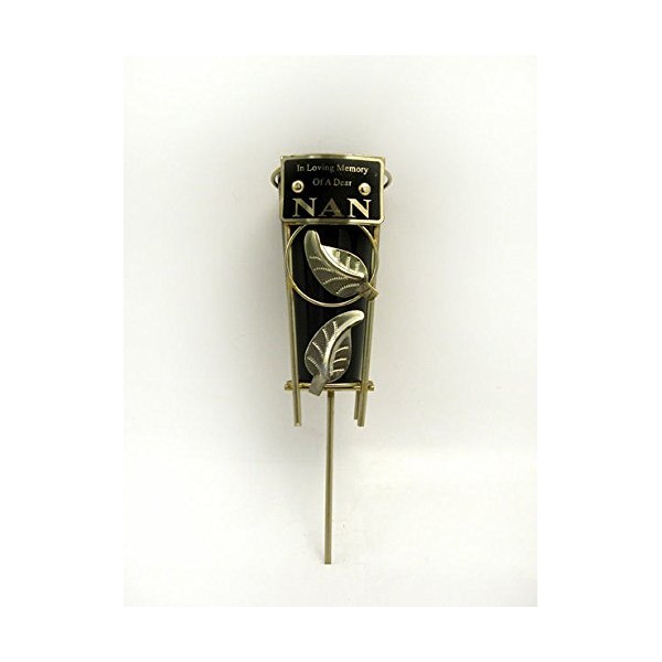 Cemetery Grave Vase with Metal Spike - In Loving Memory