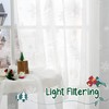 BGment Christmas Sheer Curtains 63 Inches Long 2 Panels Set,